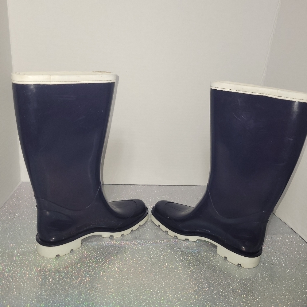 Gucci Horsebit 1955 Blue & White Rubber Rainboots Sz: 5 - Picture 9 of 9